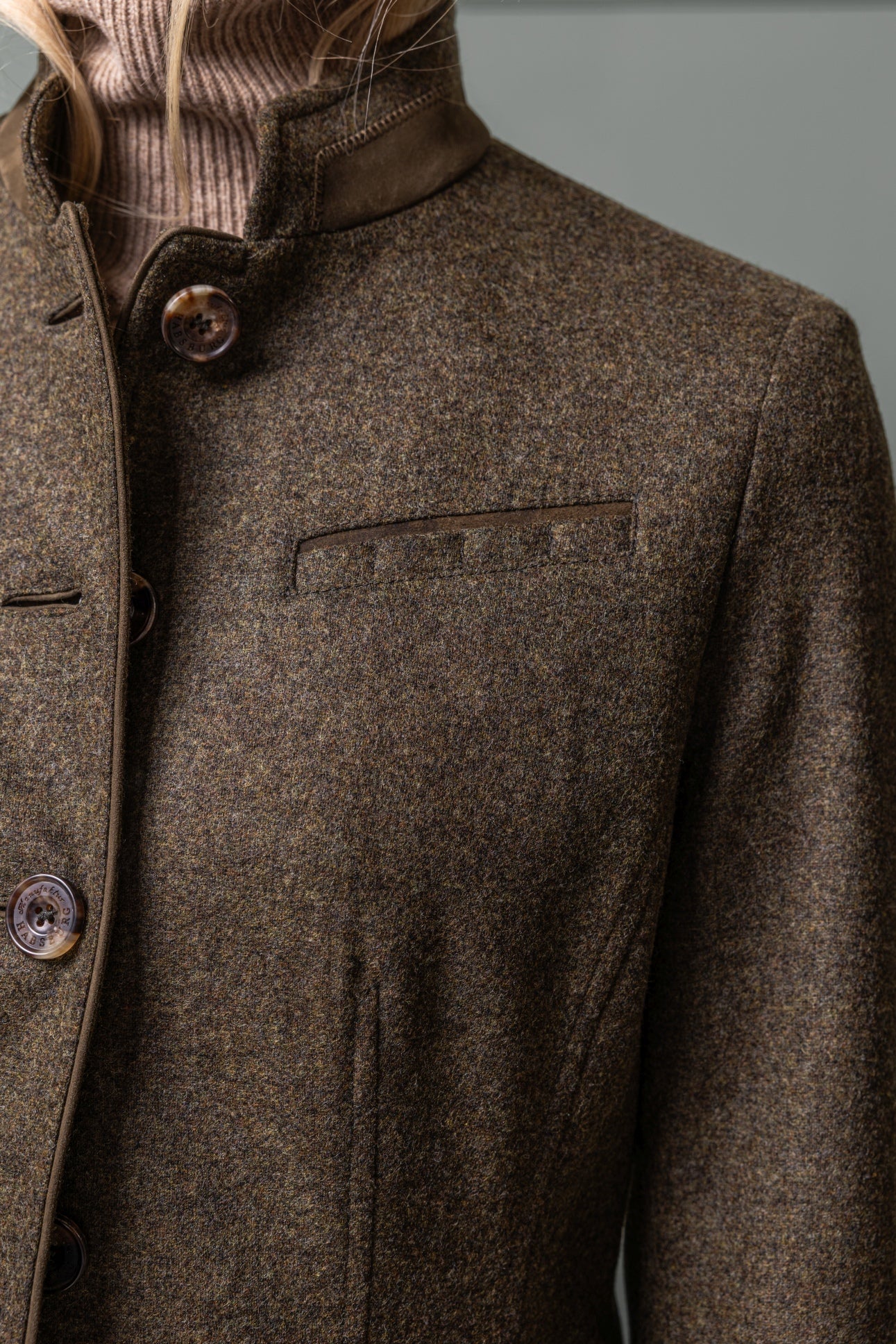 Wool Jacket Aschach in Stretch Wool