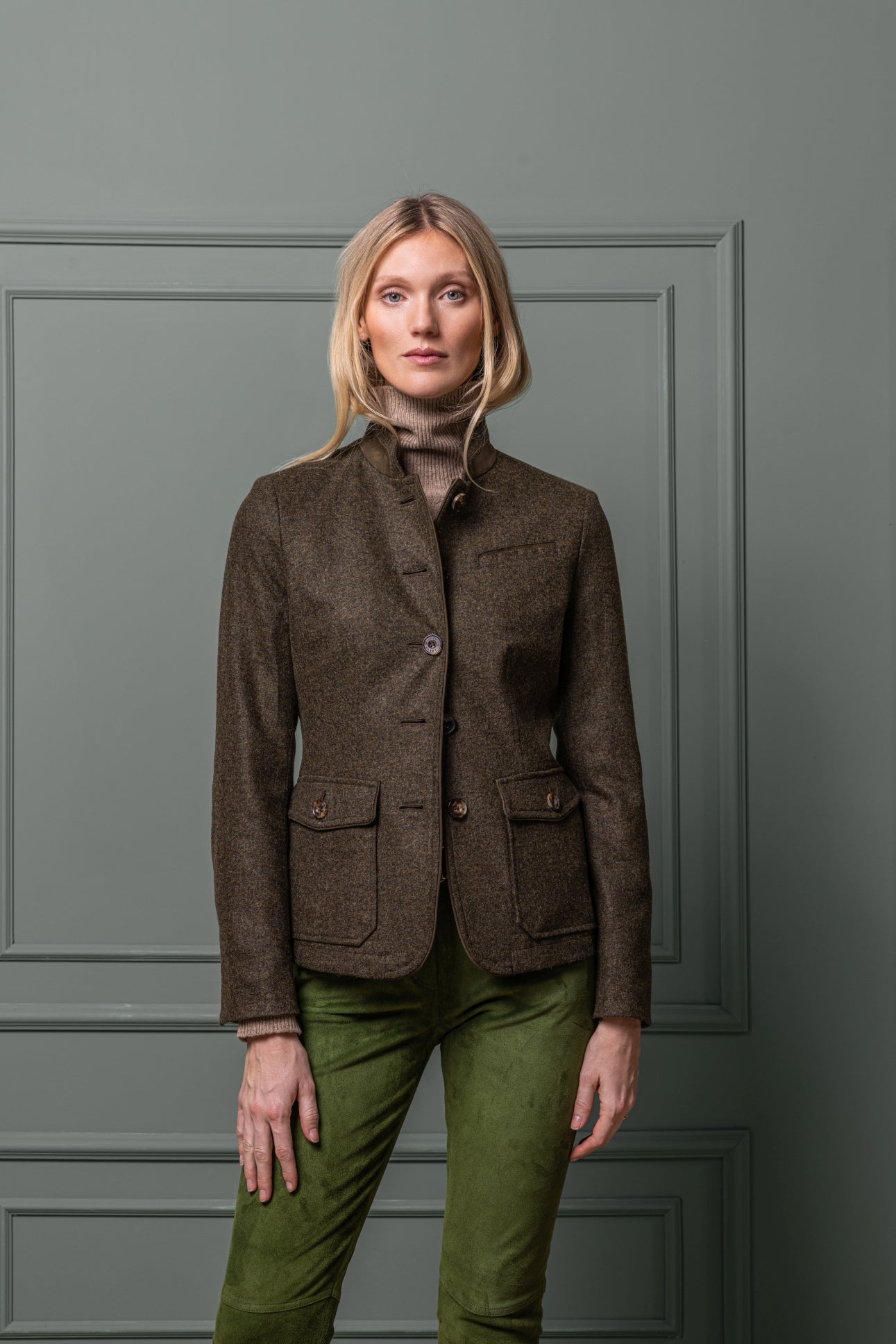 Wool Jacket Aschach in Stretch Wool