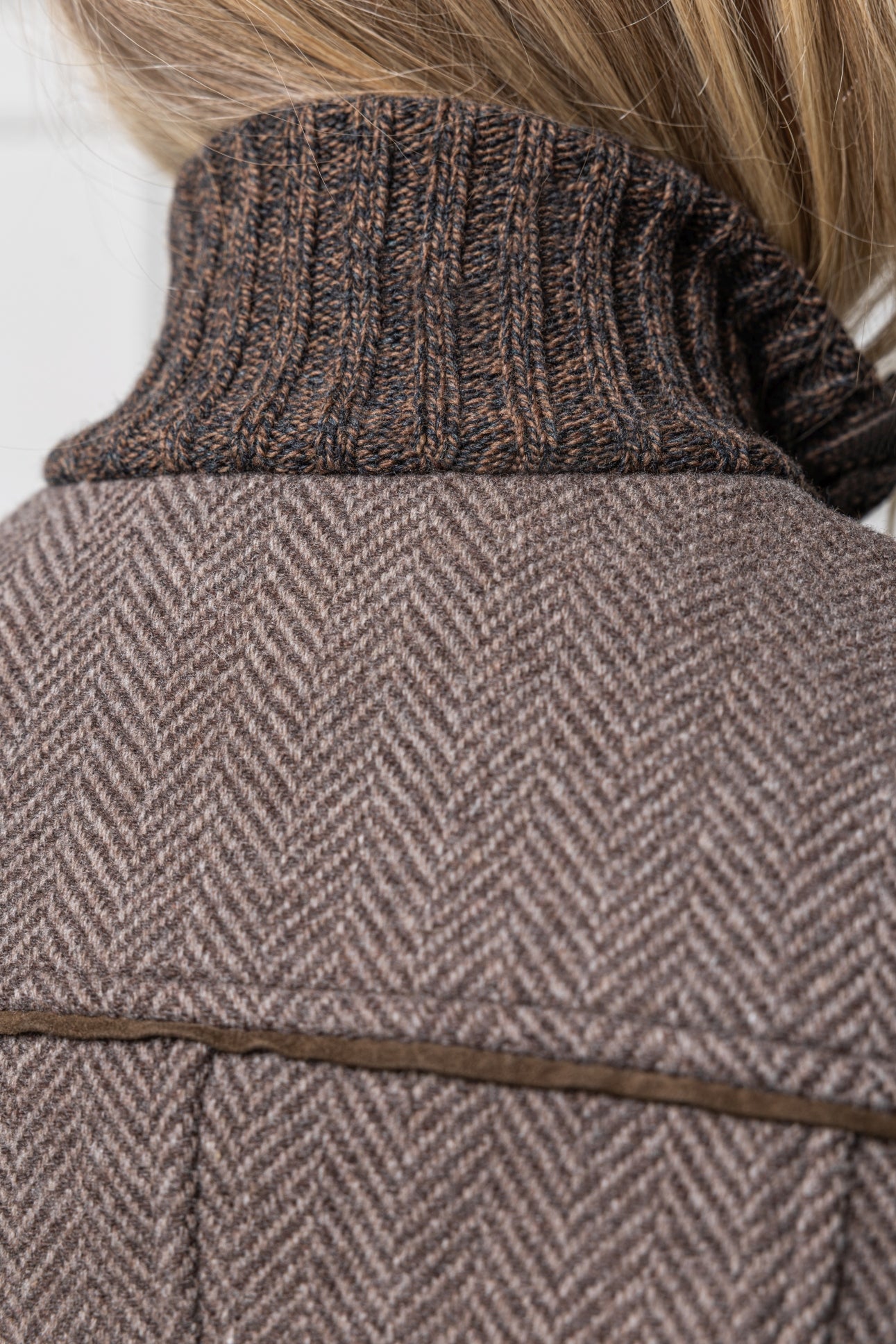 Wool Jacket Cleo with Knit Sleeves