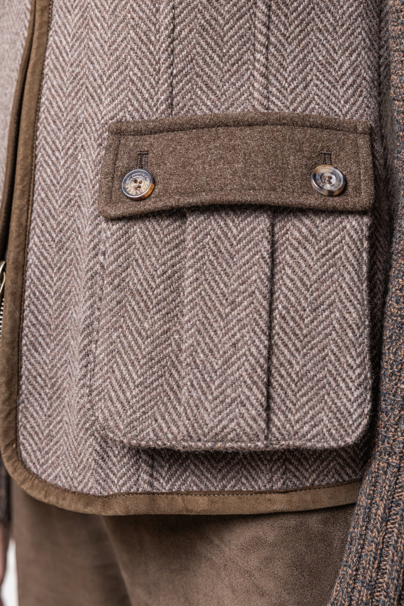 Wool Jacket Cleo with Knit Sleeves