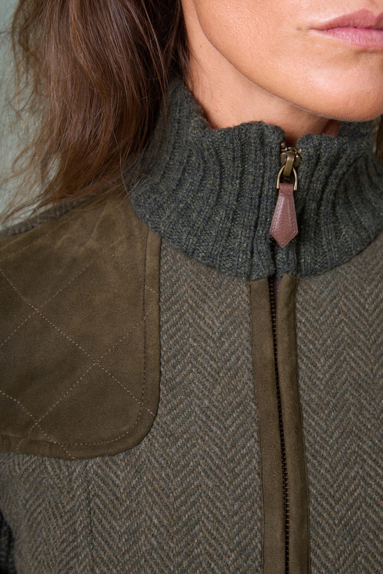 Wool Jacket Cleo with Knit Sleeves