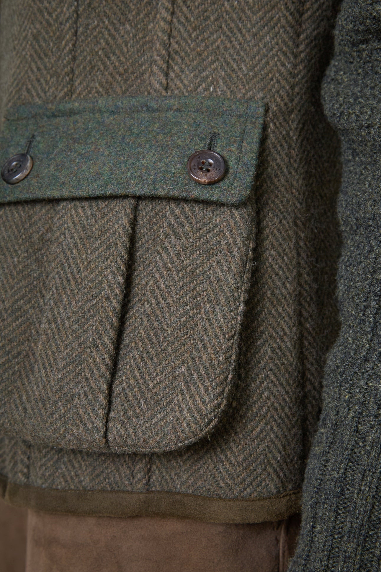Wool Jacket Cleo with Knit Sleeves