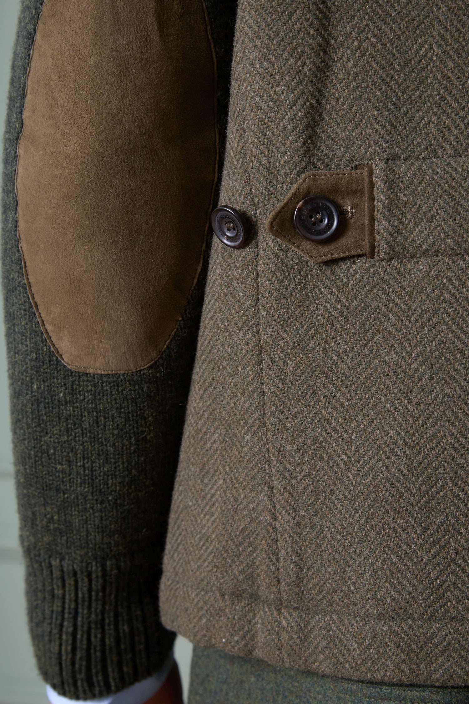 Wool Jacket Hirschenau with Knitted Sleeves