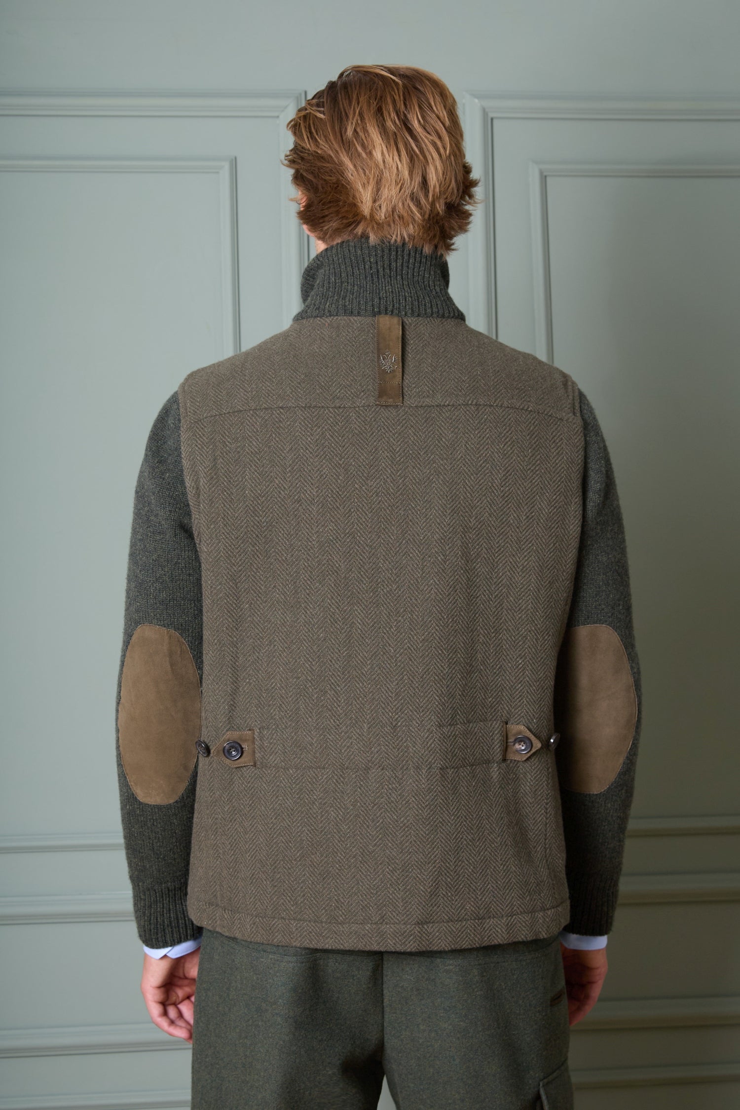 Wool Jacket Hirschenau with Knitted Sleeves