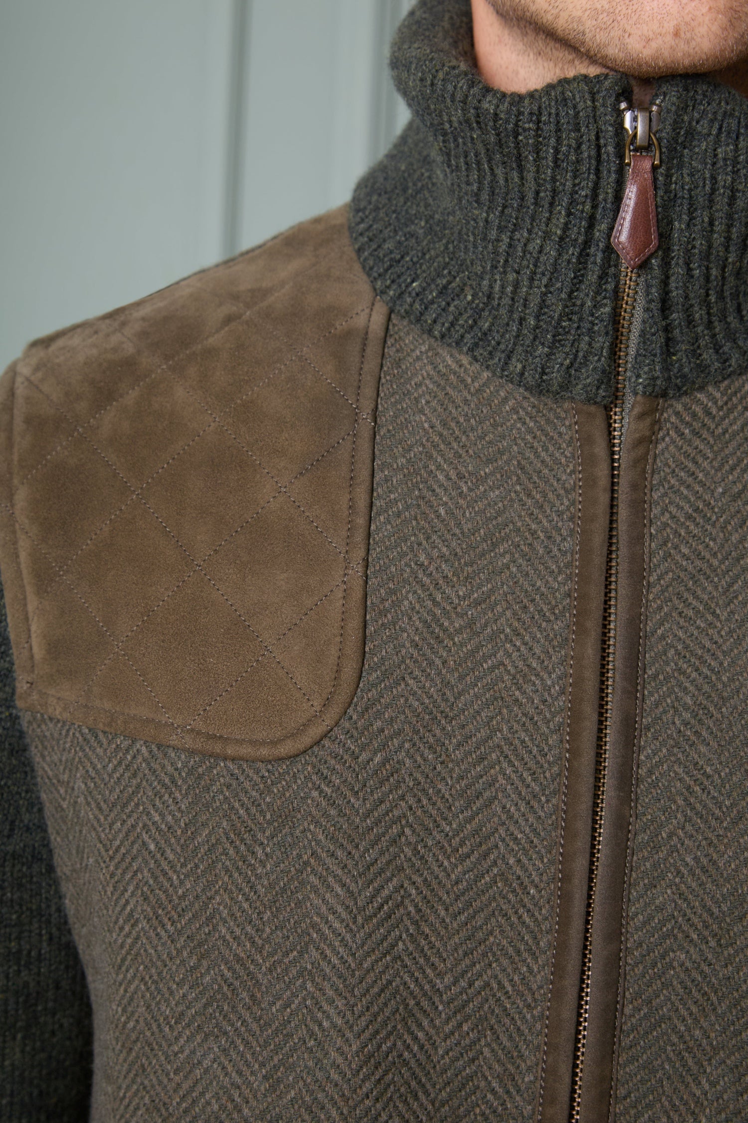 Wool Jacket Hirschenau with Knitted Sleeves