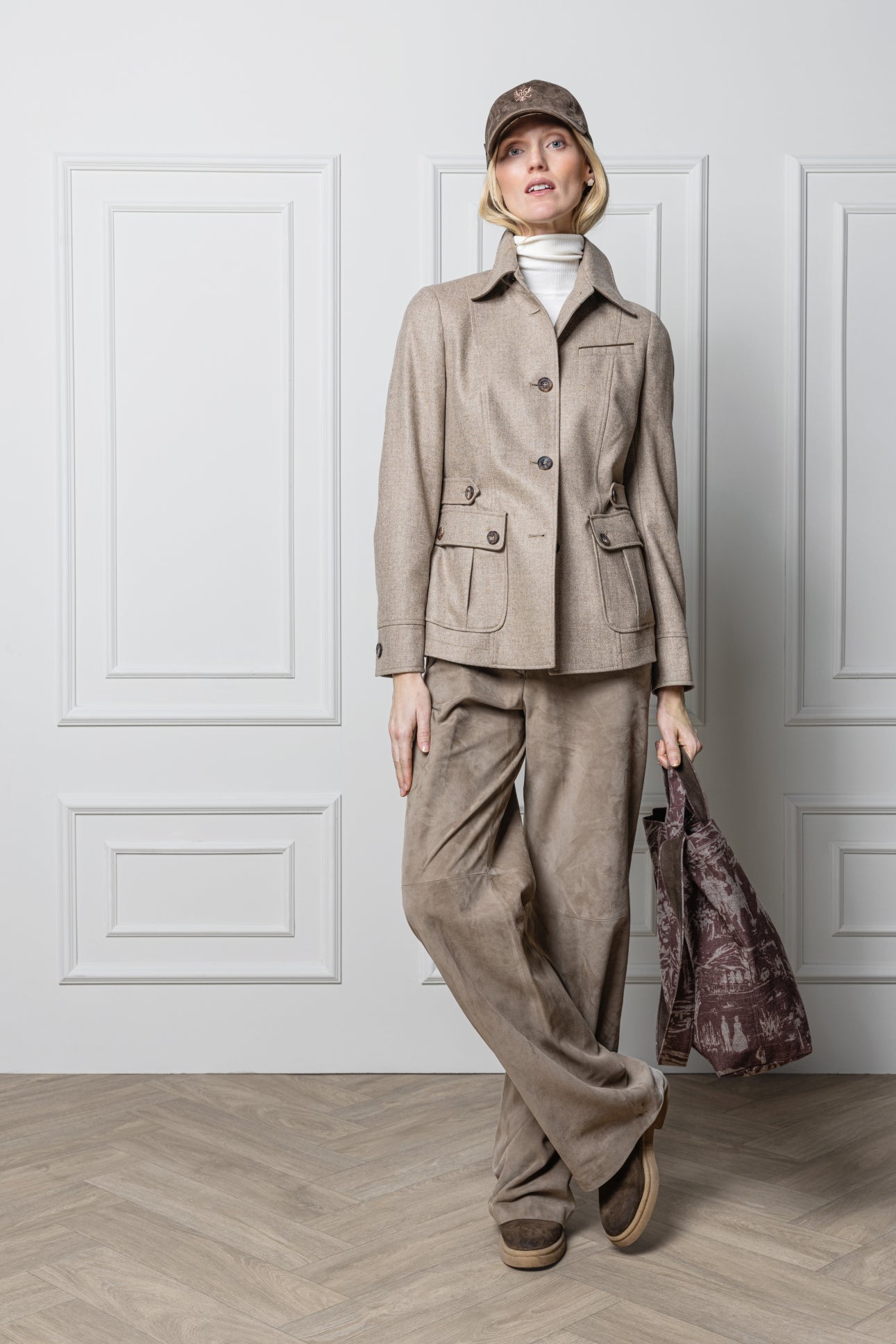 Wool Jacket Kohfidisch in Herringbone