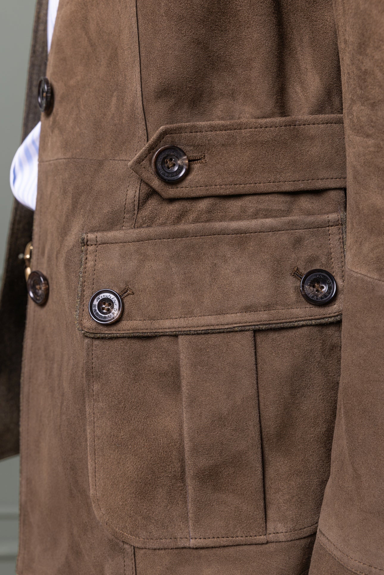 Leather Jacket Kohfidisch in Lamb Suede