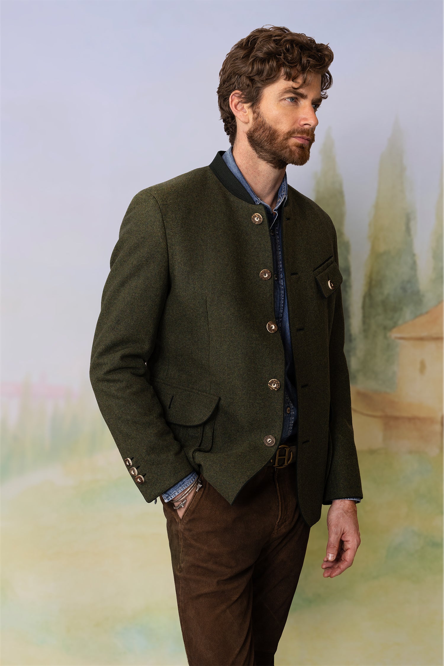 Jacke Salvator in Loden