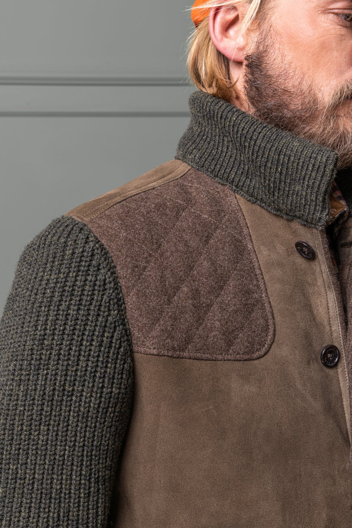 Lammfelljacke Riedegg mit Strickärmeln