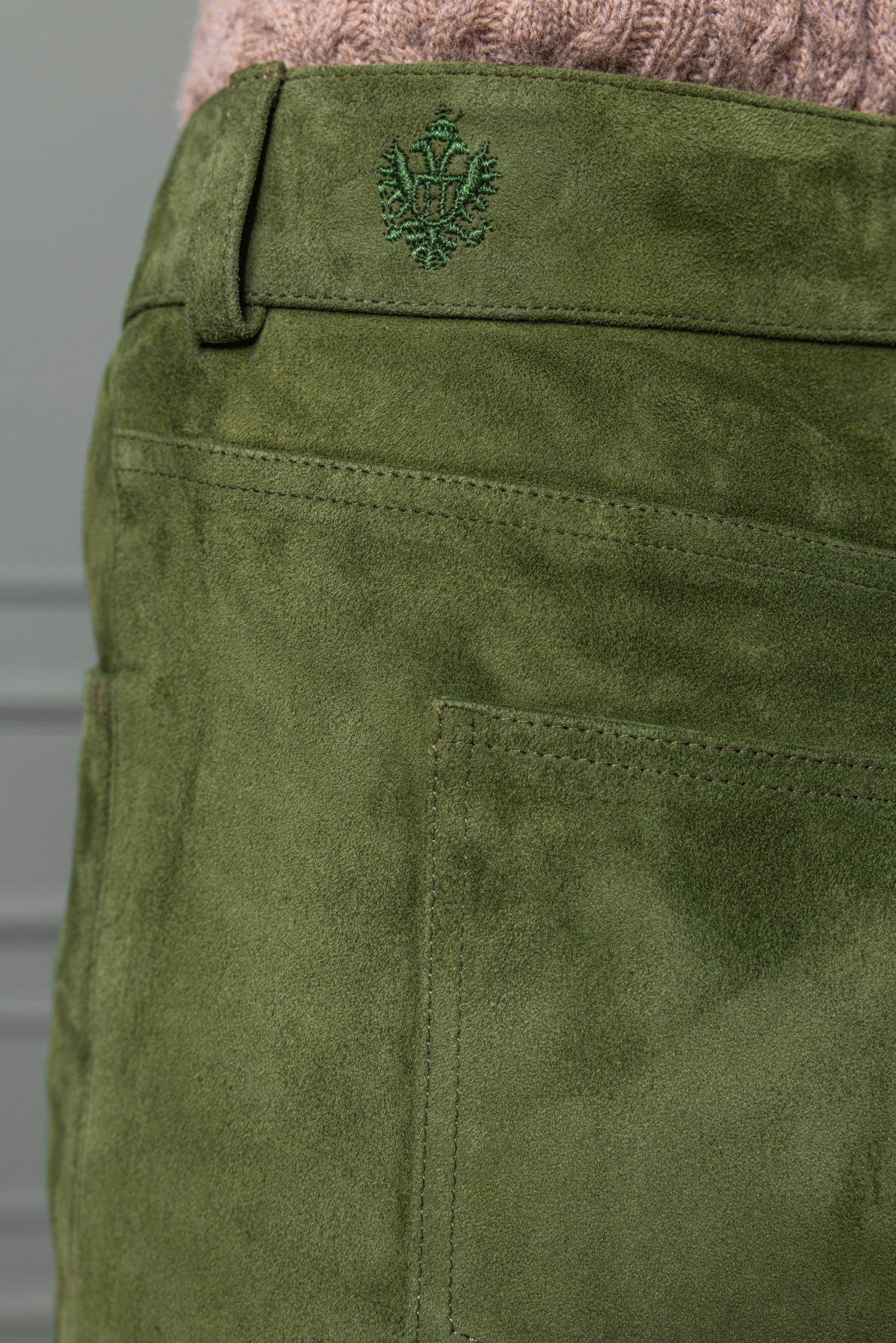 Pants Zita in Lamb Suede