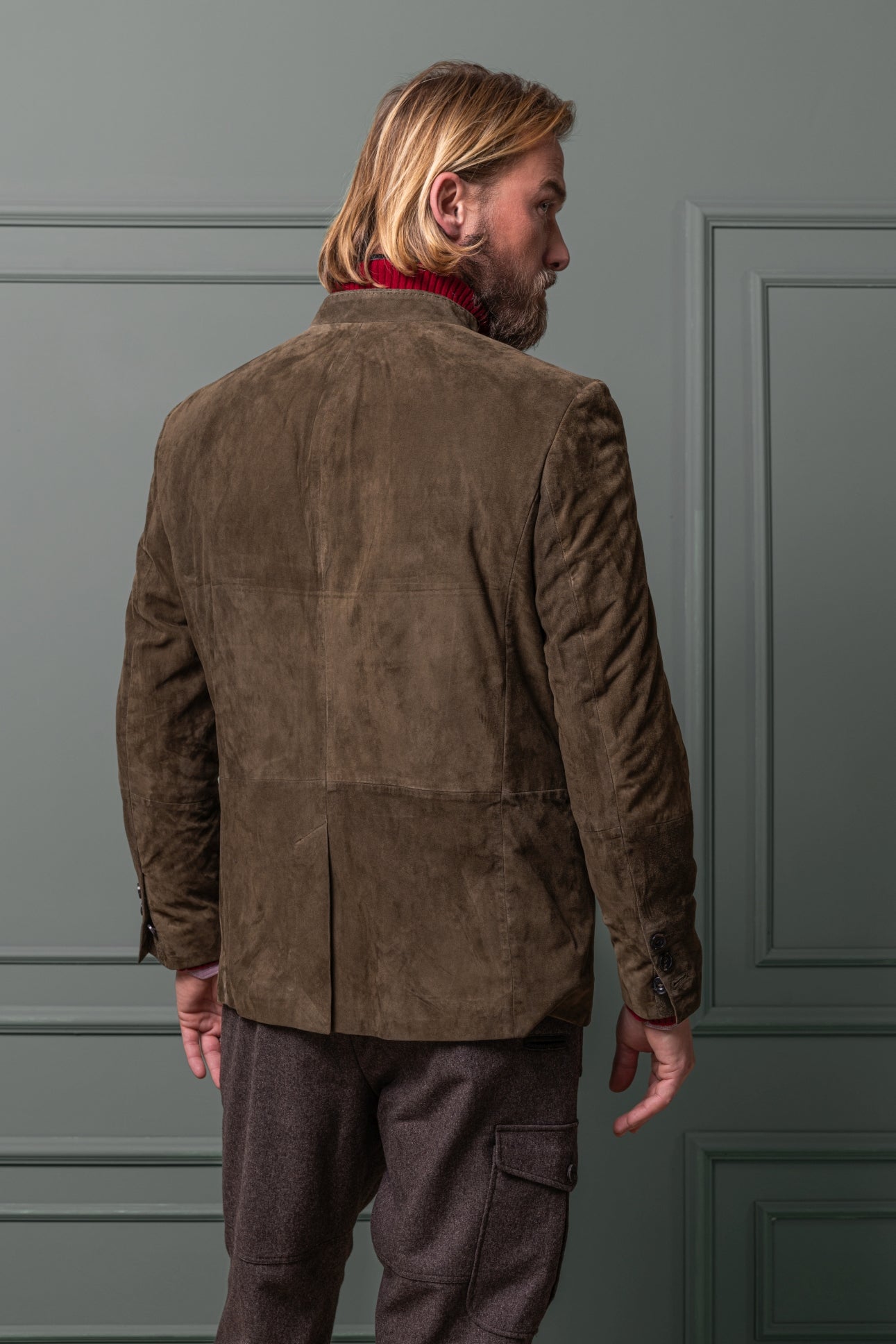 Leather Jacket Alfred in Lamb Suede