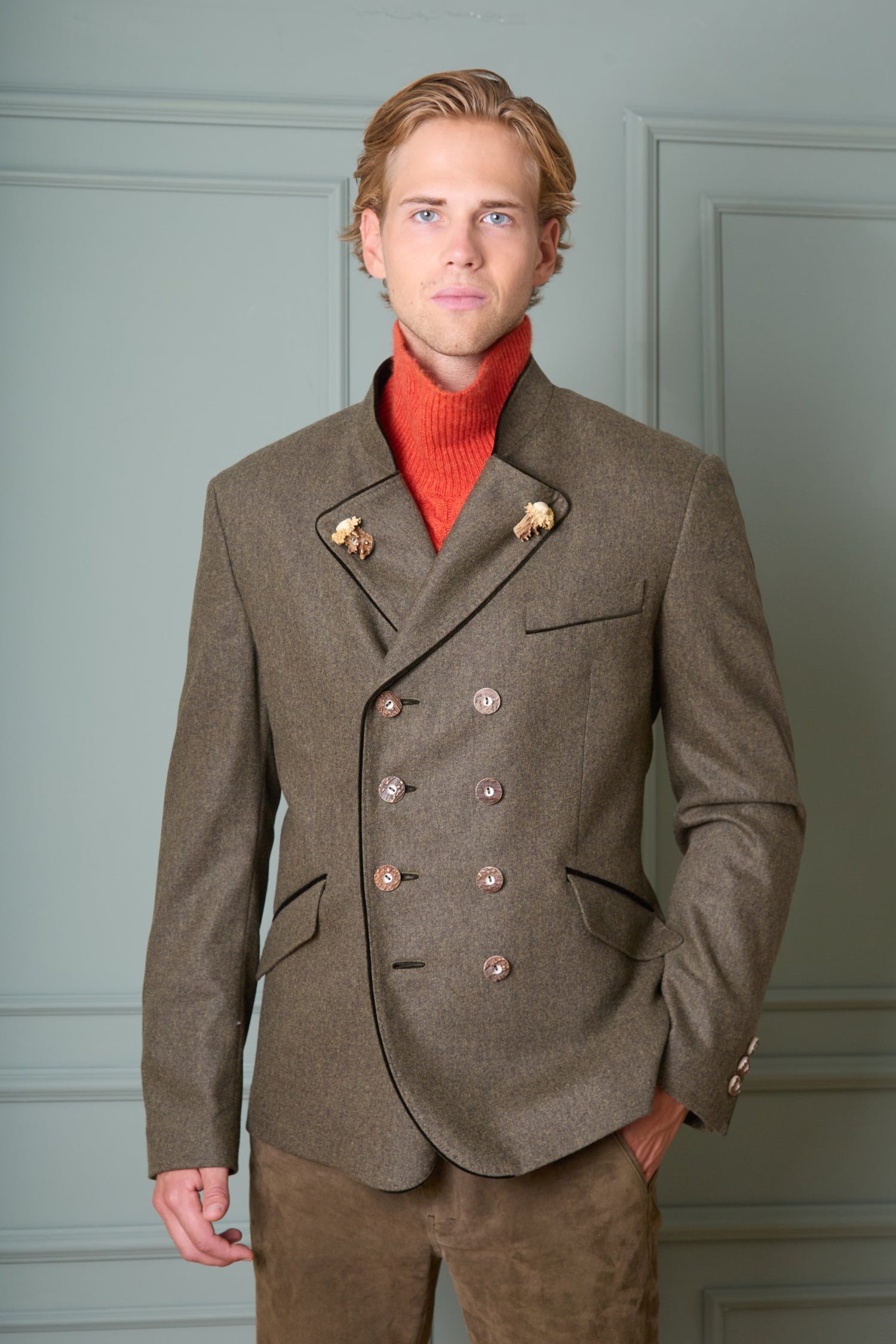Kornegg Wool Jacket in Flannel