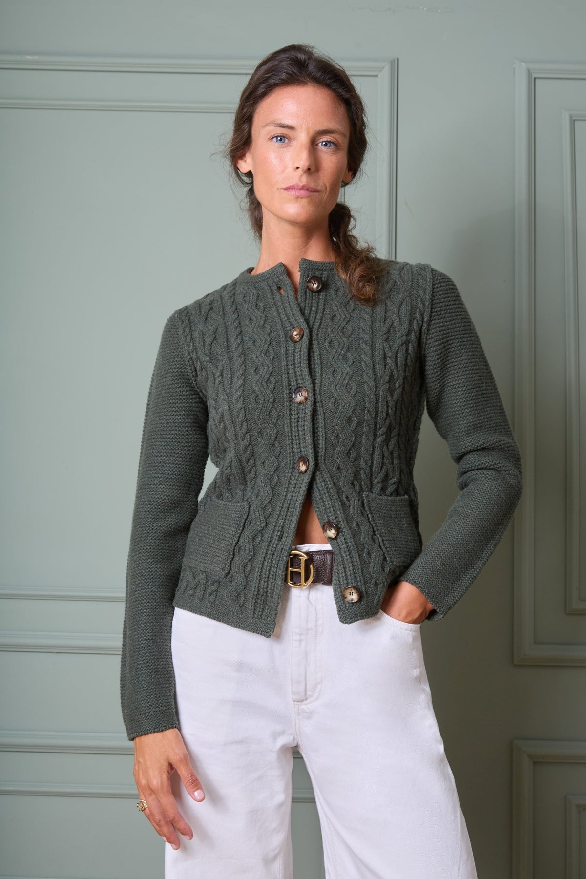 Merino wool cardigan Donna