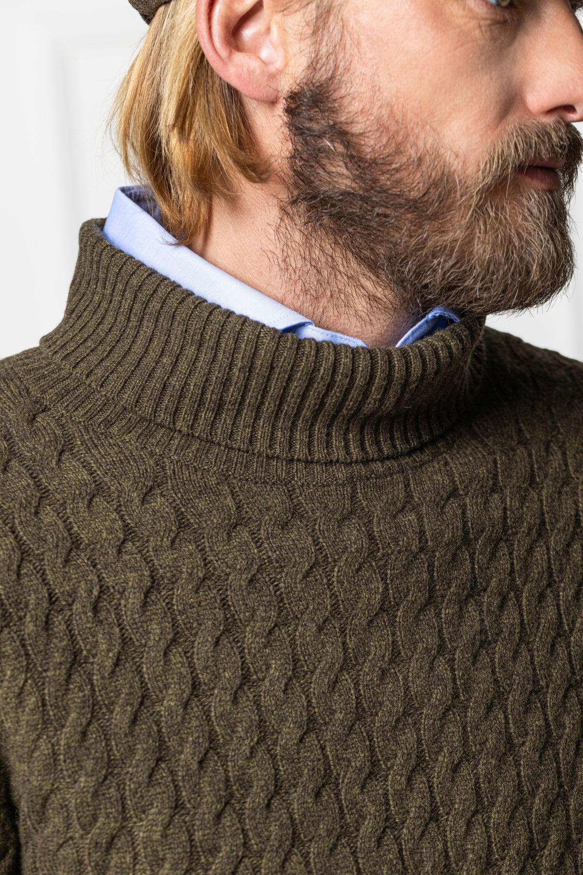 Rollkragenpullover Riccardo aus Merinowolle