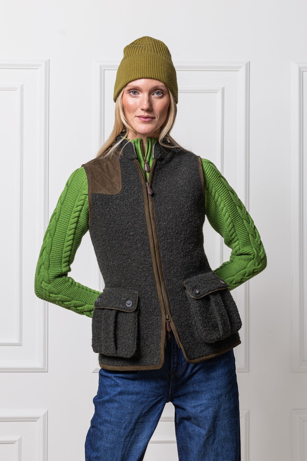 Vest Falkenstein in boiled wool