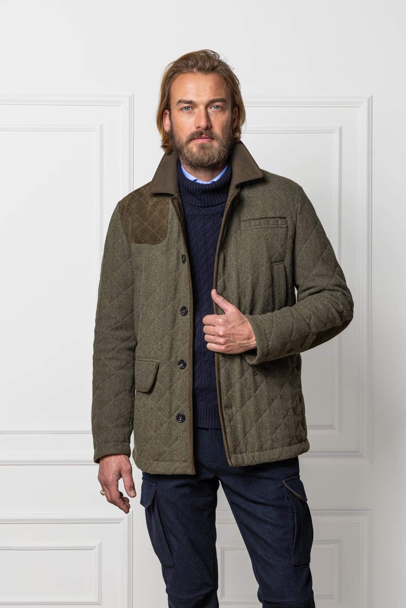 Wool Jacket Wolkersdorf in Herringbone